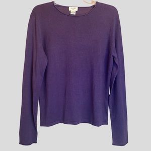 BROOKS 346 Cashmere/silk crew neck sweater